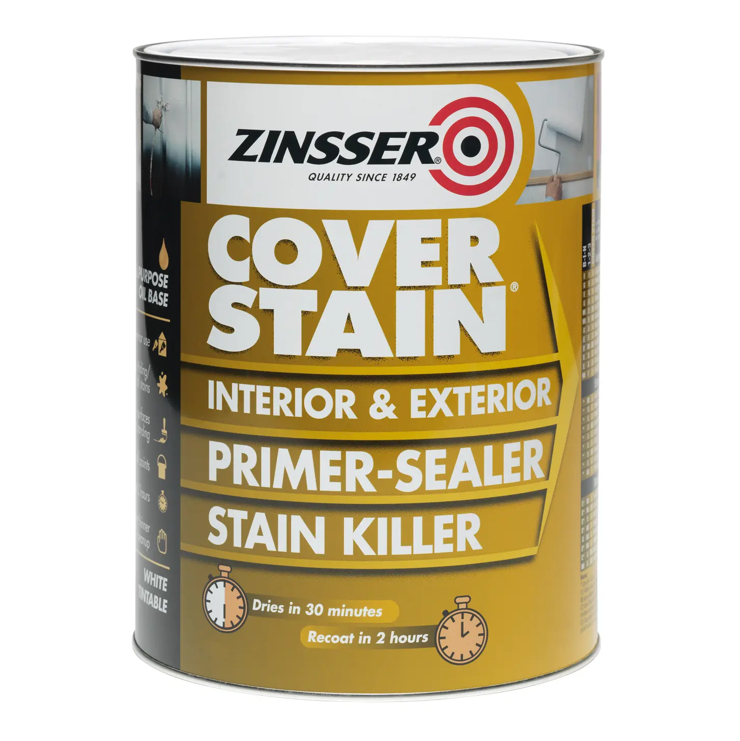 Product image for Zinsser Cover Stain 2.5ltr