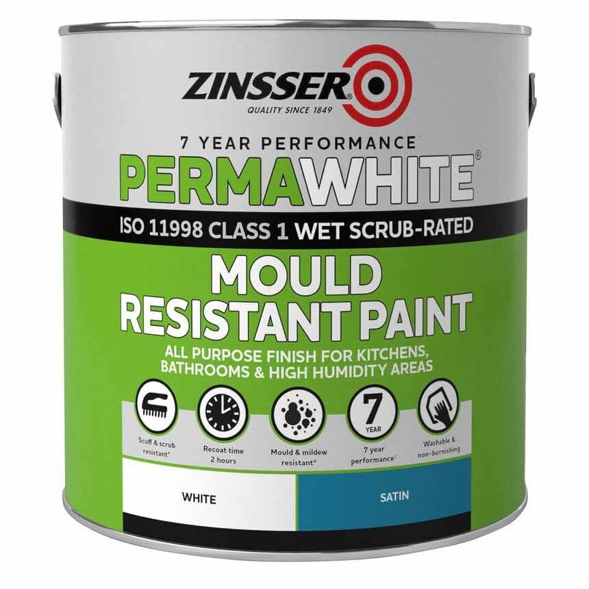Product image for Zinsser Perma-white Interior Satin 2.5ltr