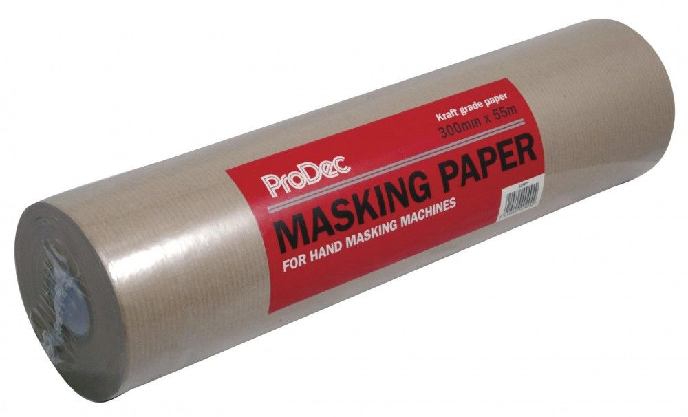 Product image for Prodec Masking Paper Roll 300mm X 55mtr