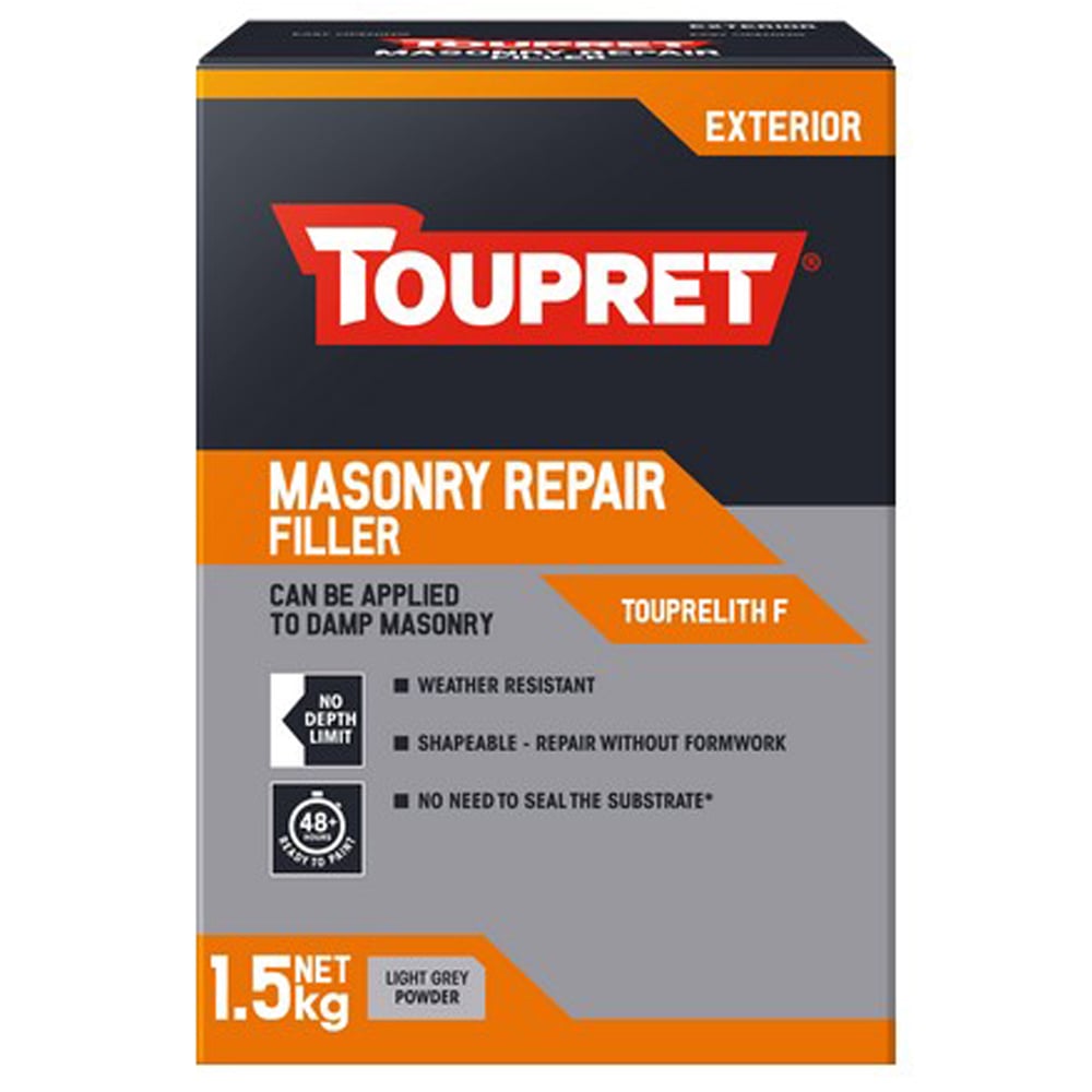 Image of Toupret Touprelith F Masonry Repair Filler 1.5kg