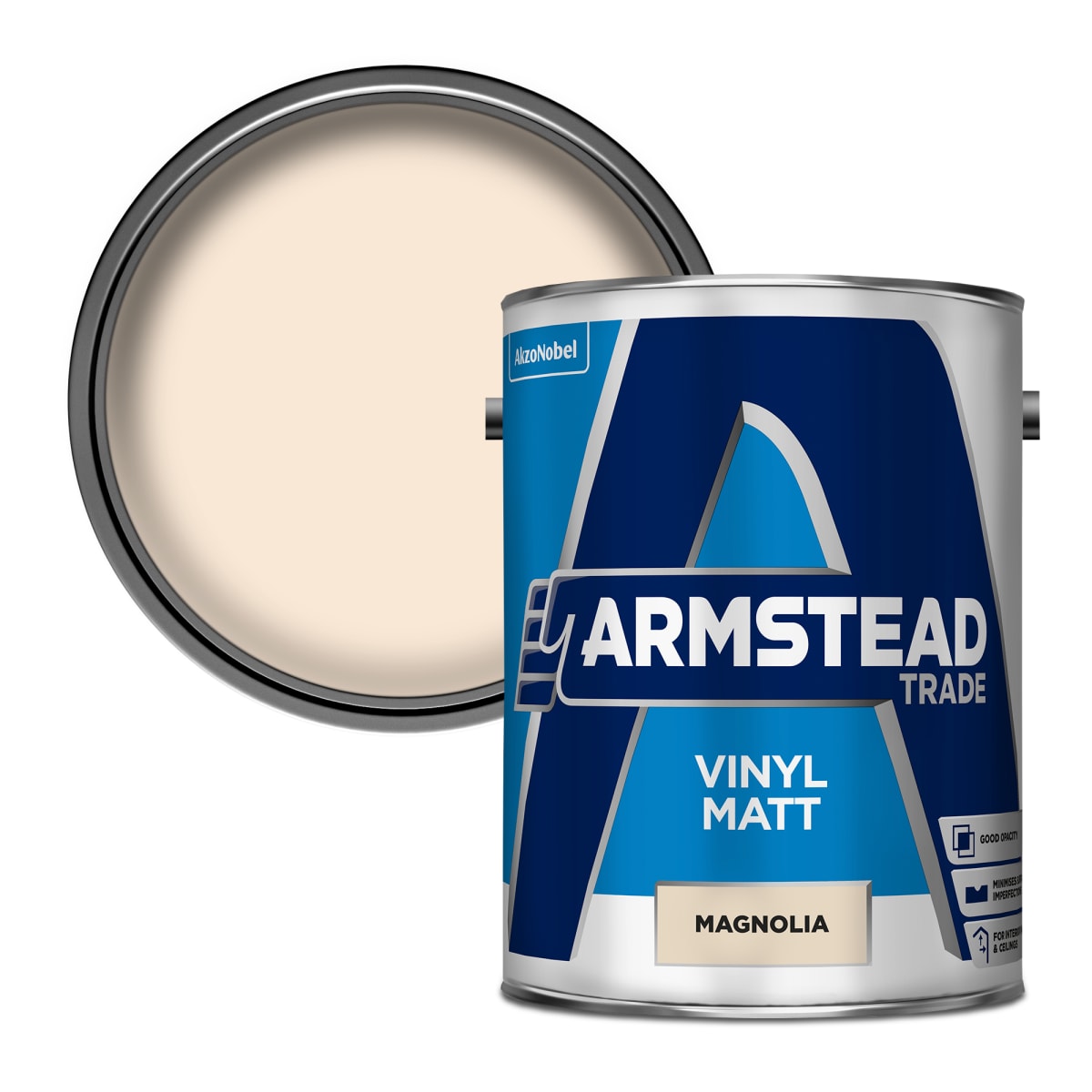 Image of Armstead Trade Vinyl Matt 5 Litre Magnolia