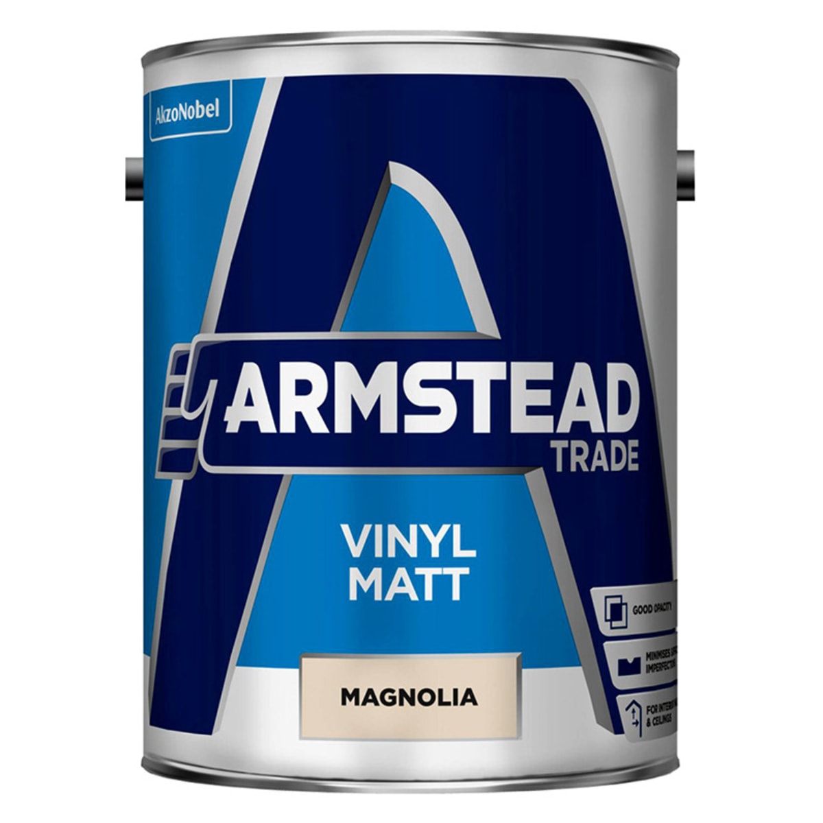 Image of Armstead Trade Vinyl Matt 5 Litre Magnolia