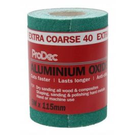 Image of Prodec Sandpaper Aluminium Oxide Green 115mm X 5mtr 40G
