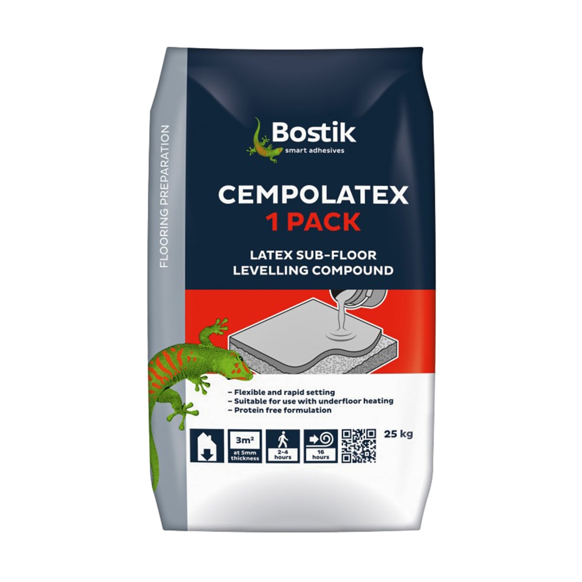 Image of Bostik Cempolatex Levelling Compound 25kg Grey