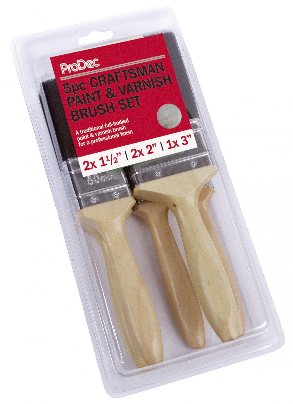 Product image for Prodec Craftsman Brush 5pce Set