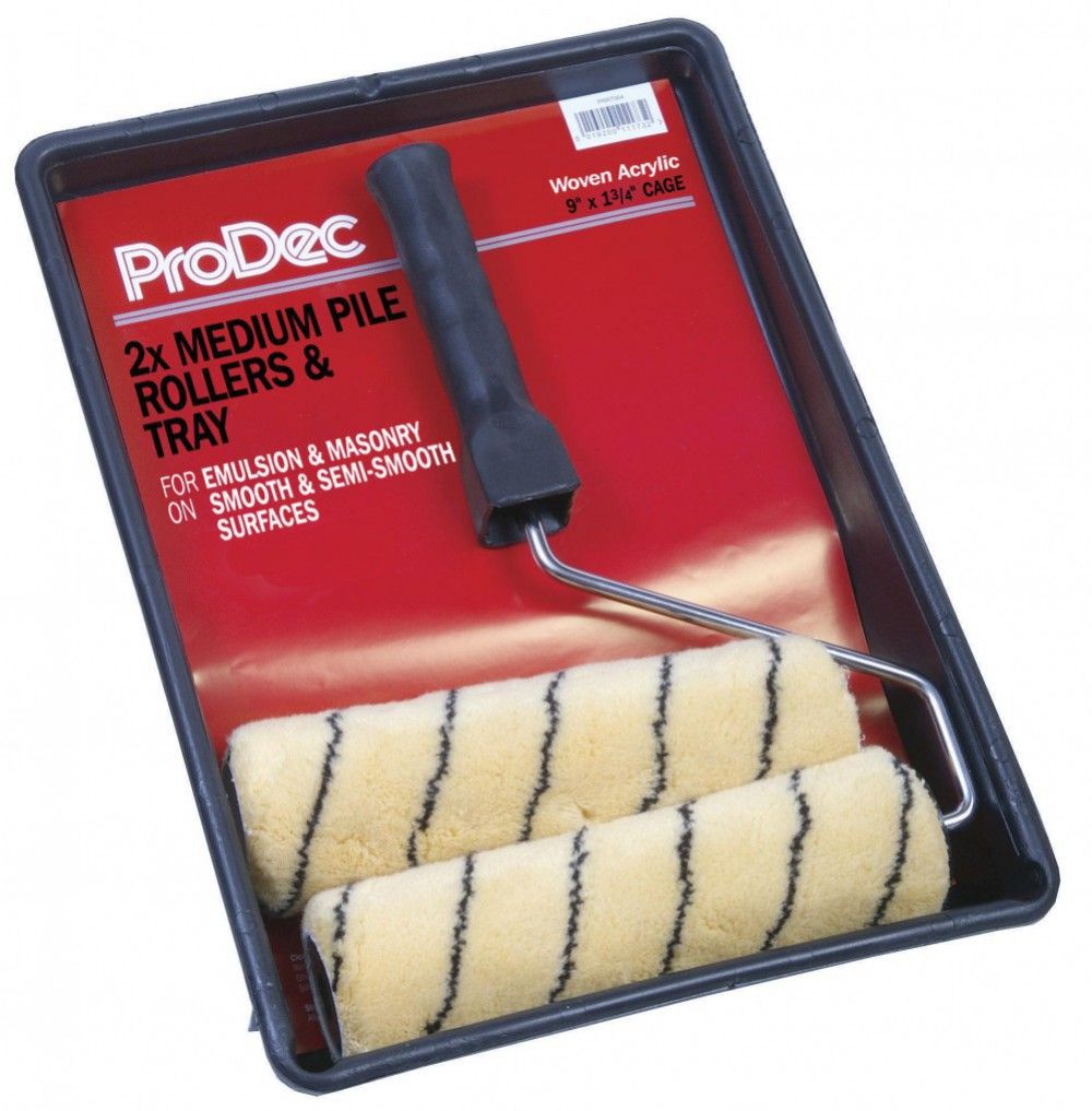 Product image for Prodec Medium Pile Roller Kit 225mm 4pk
