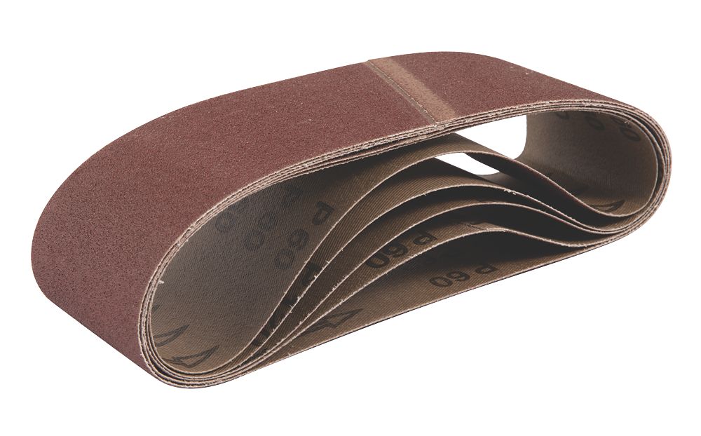 Product image for Titan 60 Grit Multi-Material Sanding Belt 533mm x 76mm 5 Pack