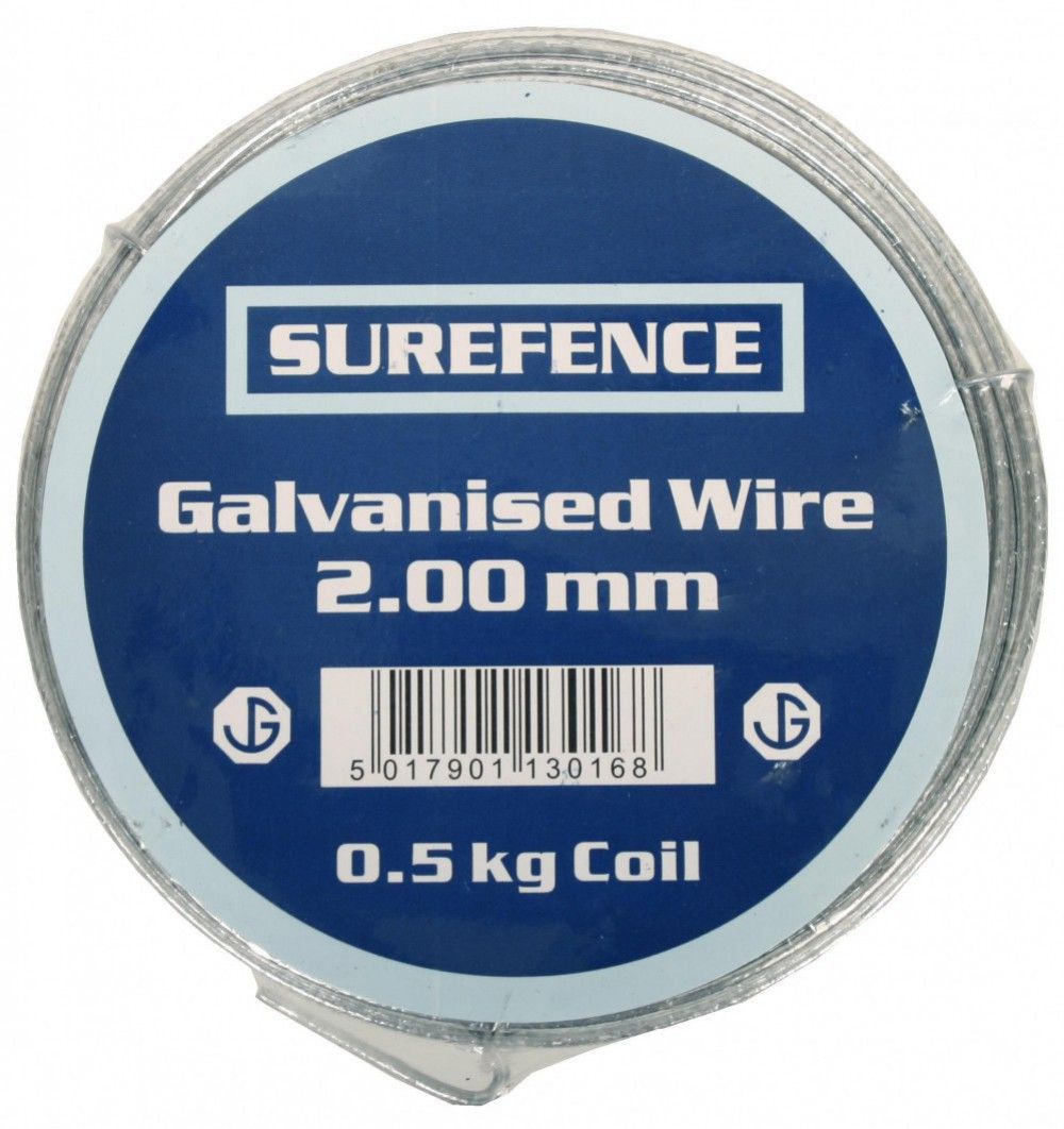 Product image for Wire Mild Steel Galvanised 20mm 0.5kg