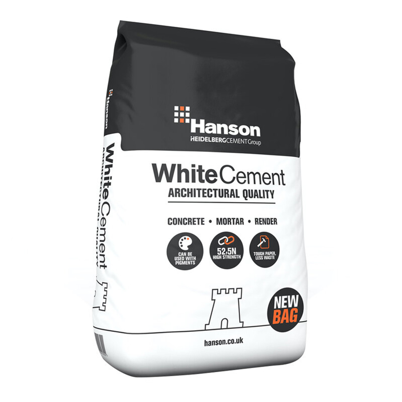 Image of Hanson White Portland Cement 25kg