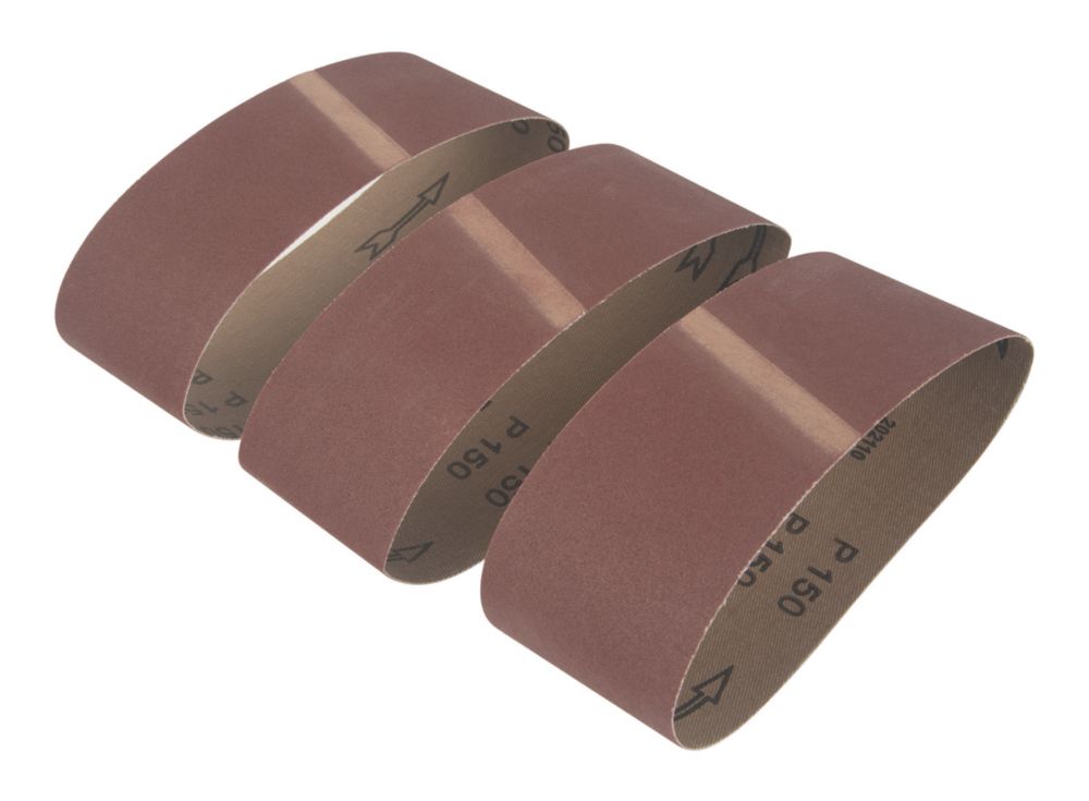 Product image for Titan 150 Grit Multi-Material Sanding Belt 457mm x 76mm 3 Pack