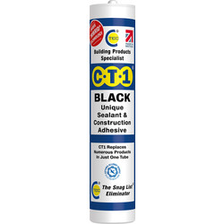 Product image for CT1 Sealant & Construction Adhesive Black 290ml