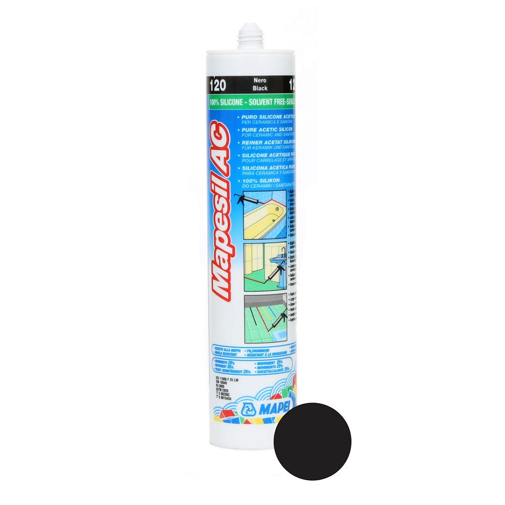 Product image for Mapesil AC Sealant 120 Black 310ml