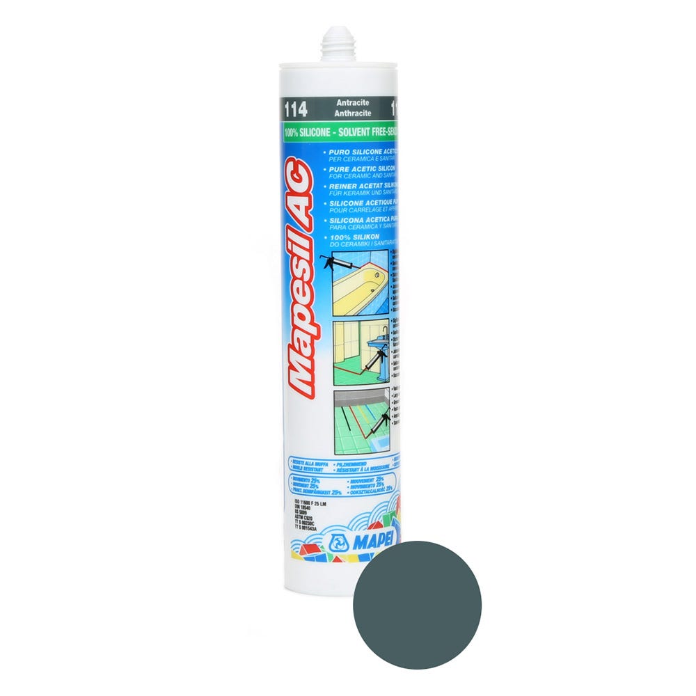 Product image for Mapesil AC Sealant 114 Anthracite 310ml