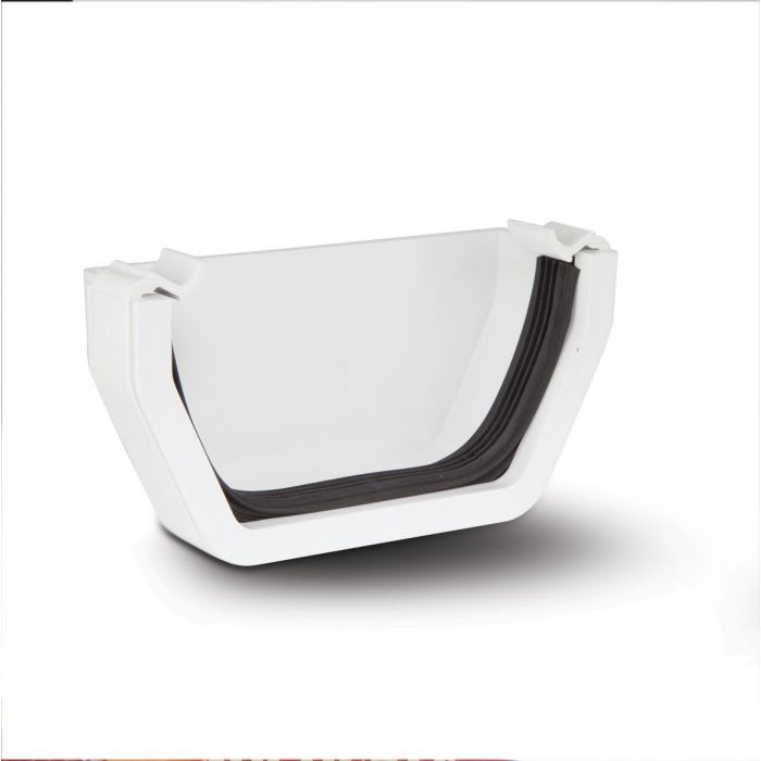 Product image for Square External Stop End White 112mm