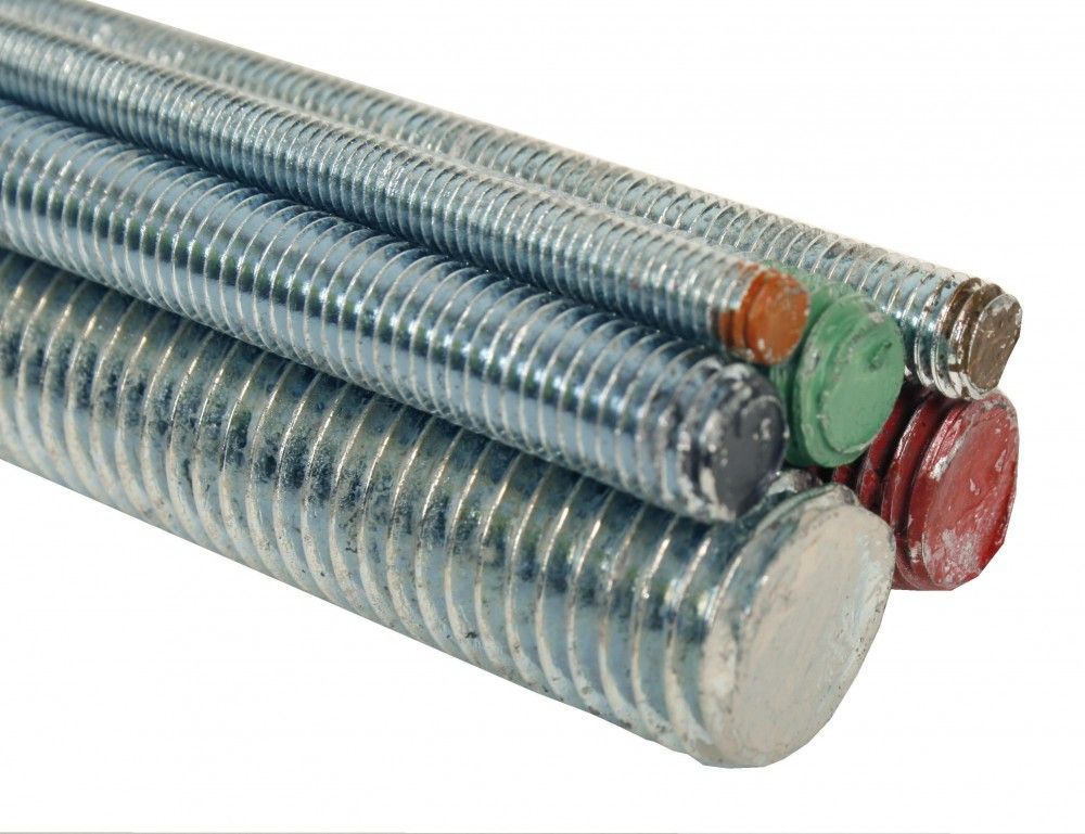 Image of Metric Studding Threaded Rod BZP M6x1mtr Orange