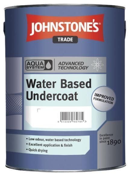 Image of Johnstone's Trade Aqua Water Based Undercoat Dark Grey 1ltr