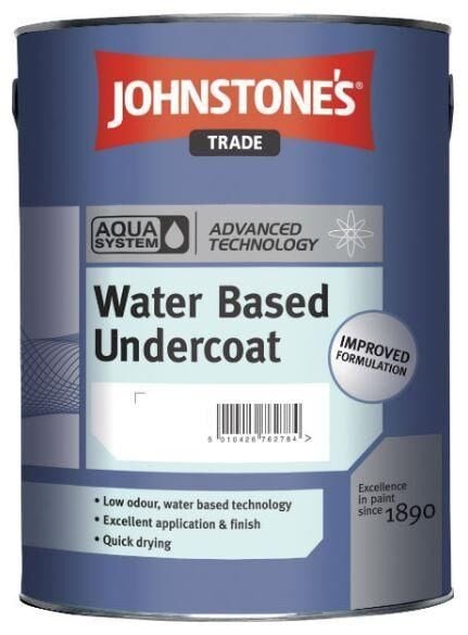 Product image for Johnstone's Trade Aqua Water Based Undercoat Dark Grey 1ltr