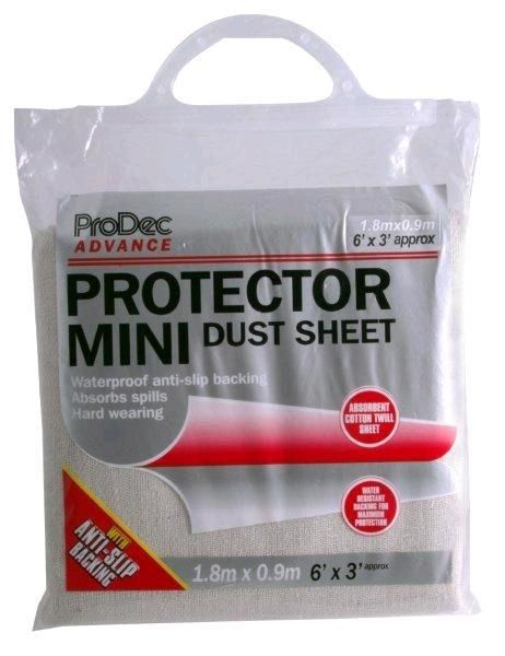 Product image for Prodec Advance Protector Mini Dust Sheet Cotton 0.9x1.8mtr
