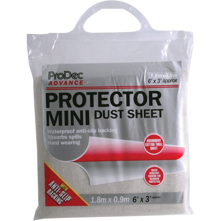 Product image for Prodec Advance Protector Mini Dust Sheet Cotton 0.9x1.8mtr