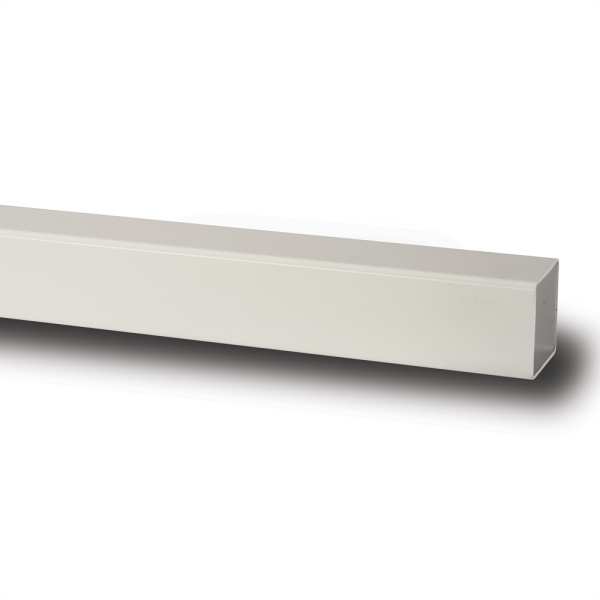 Product image for Square Downpipe 2.5 Pipe White 65mm