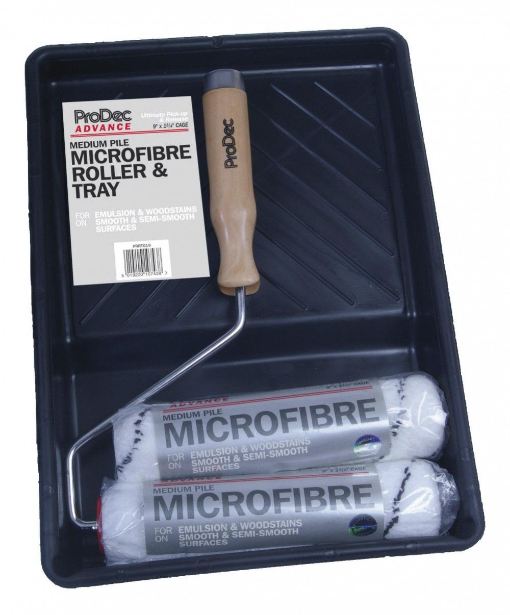 Product image for Prodec Microfibre Roller Kit 225mm 4pk