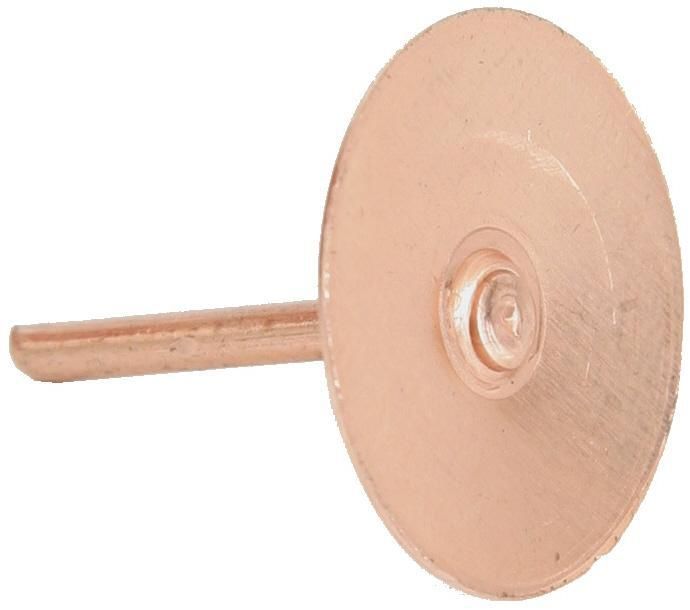 Product image for Disc Rivets Copper 1000pk