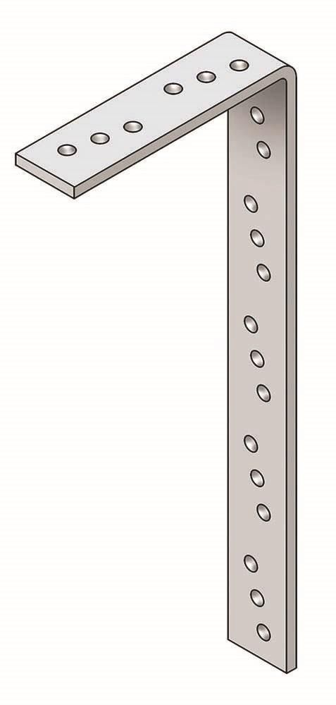 Image of Strap Heavy Duty Galvanised 4x27.5x600mm Bent At 100mm