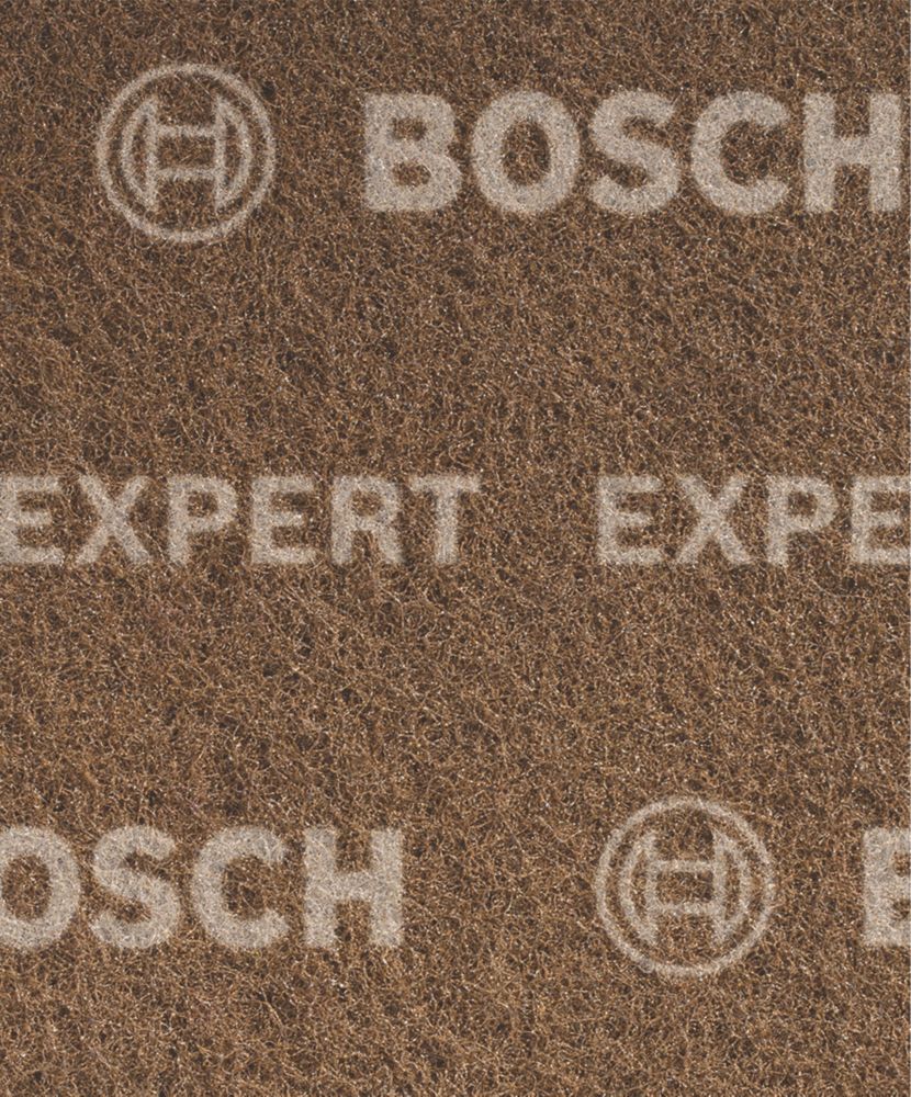 Product image for Bosch Expert N880 60-Grit Metal Fleece Pads 140mm x 115mm Brown 2 Pack