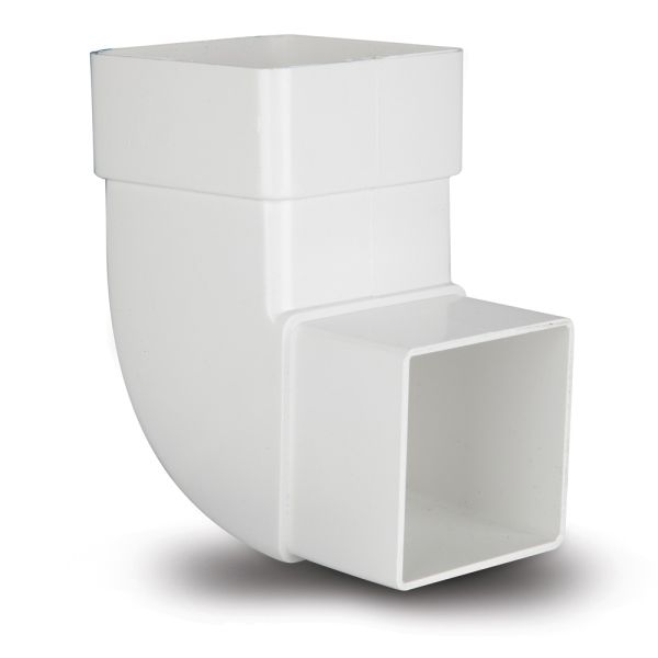 Product image for Square Downpipe To Cast Iron Adaptor White 65mm