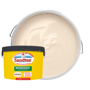 Product image for Sandtex Ultra Smooth Magnolia Masonry Paint 10Ltr