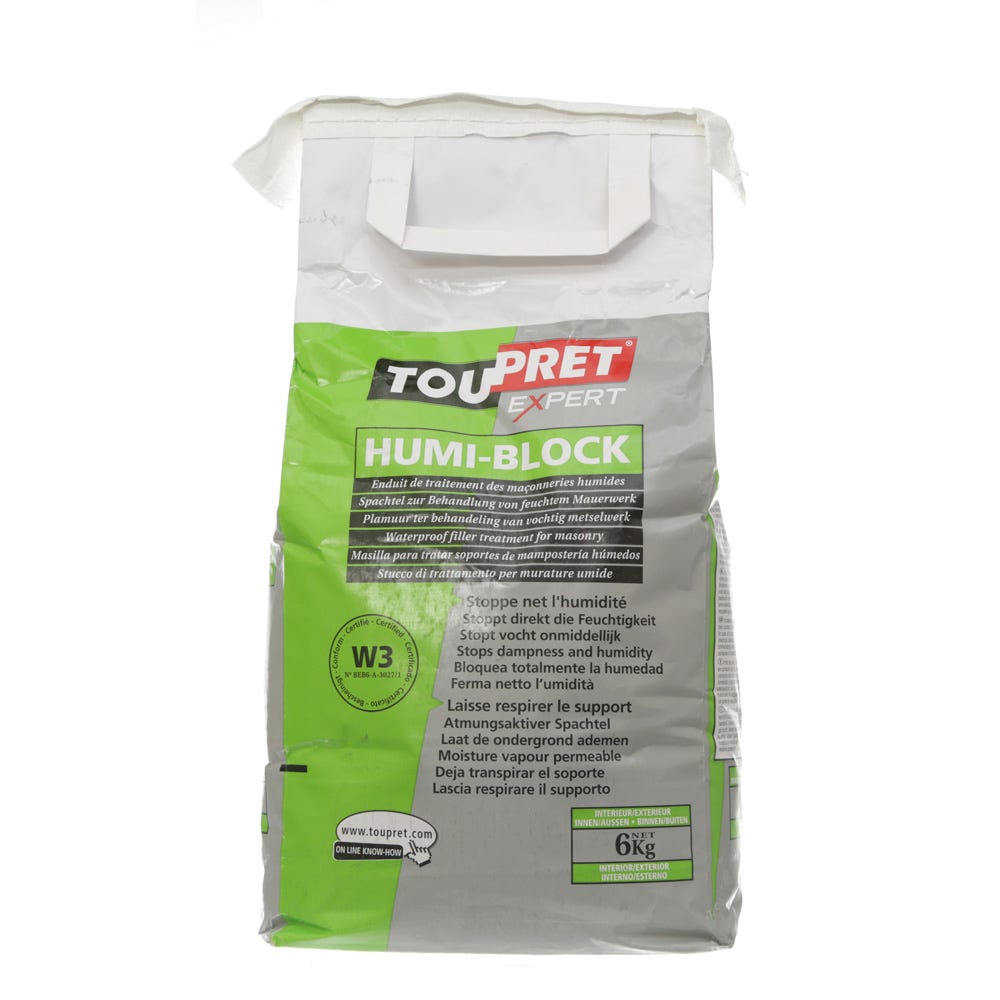 Image of Toupret Anti-damp Render Filler Humi Block 6kg