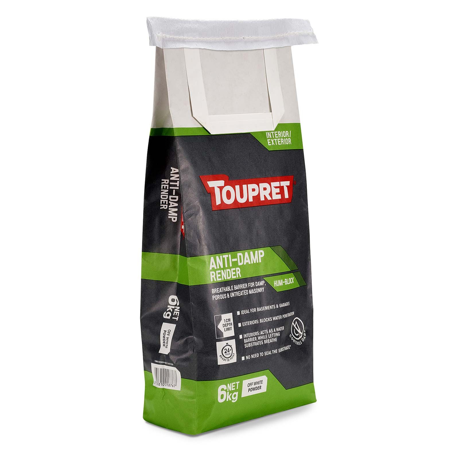 Product image for Toupret Anti-damp Render Filler Humi Block 6kg