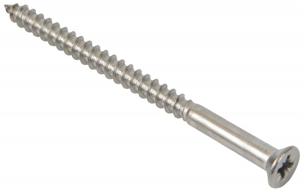 Image of Wood Screws Recessed Stainless Steel 5x60mm 100pk