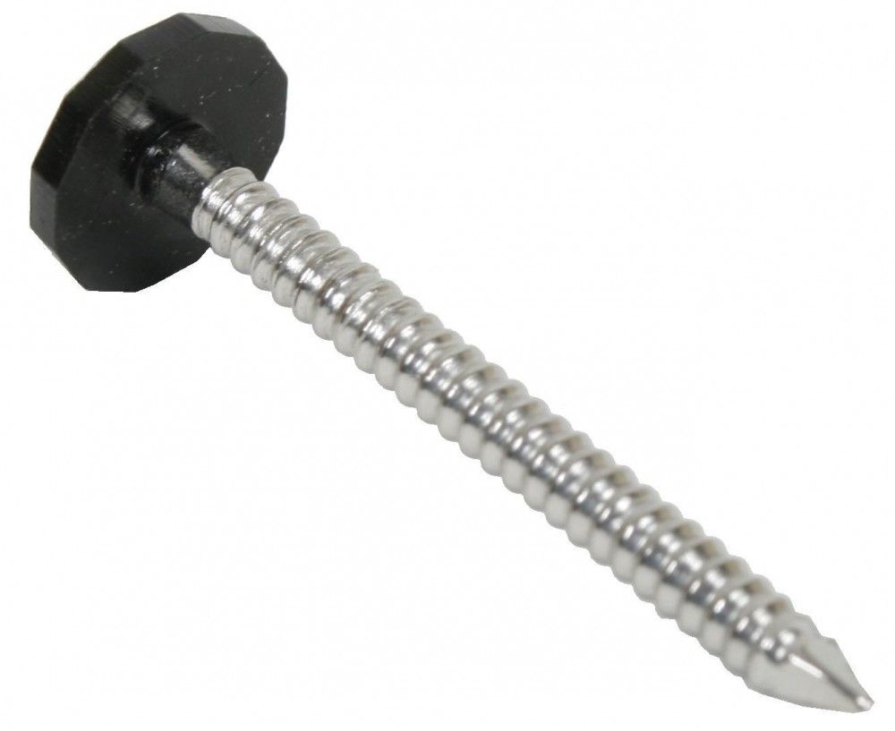 Product image for Fascia Nails Plastic Head Black 50mm 100pk