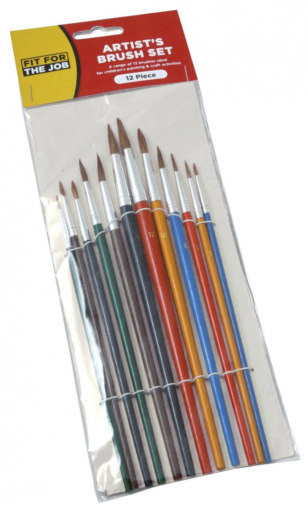 Product image for Fit For The Job Artist Brush Coloured 12pce Set