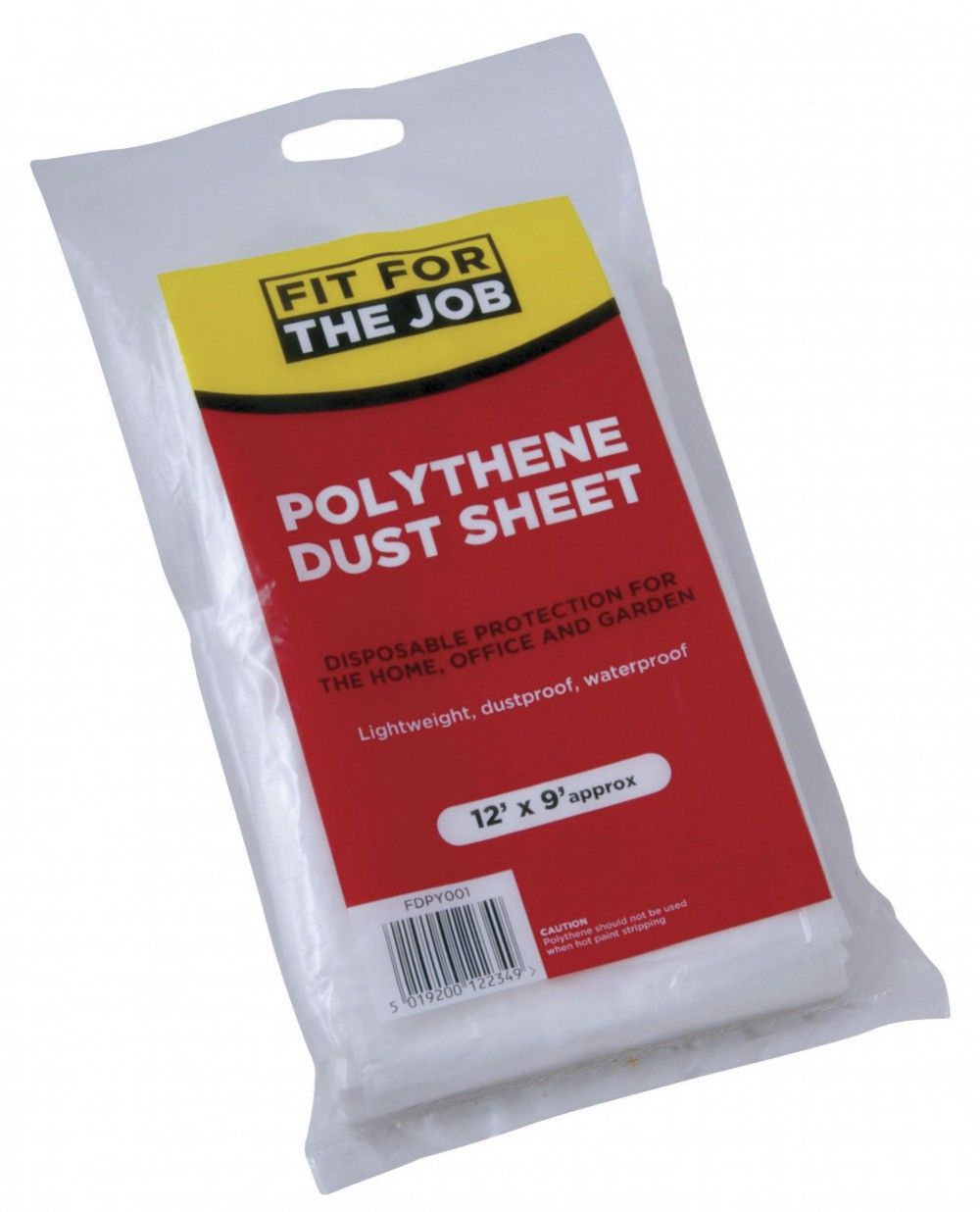 Image of Fit For The Job Polythene Dust Sheet 2.3x3.7mtr