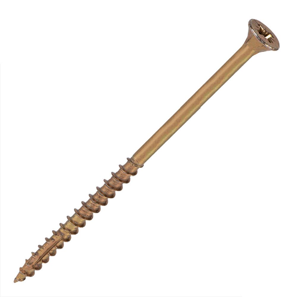 Product image for Reisser Cutter Countersink Pozi Woodscrew Yellow 6x200mm 100pk