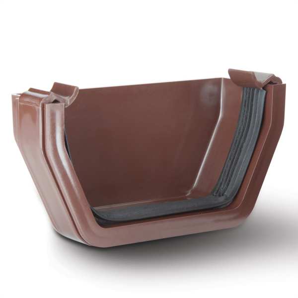 Product image for Square External Stop End Brown 112mm