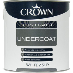 Image of Crown Contract Undercoat Paint White 2.5L