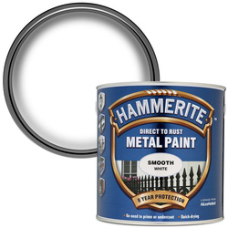 Product image for Hammerite Metal Paint Smooth White 2.5L