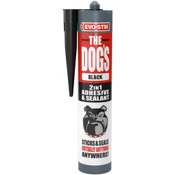 Product image for Evo-Stik 'The Dogs' Adhesive & Sealant Black 290ml