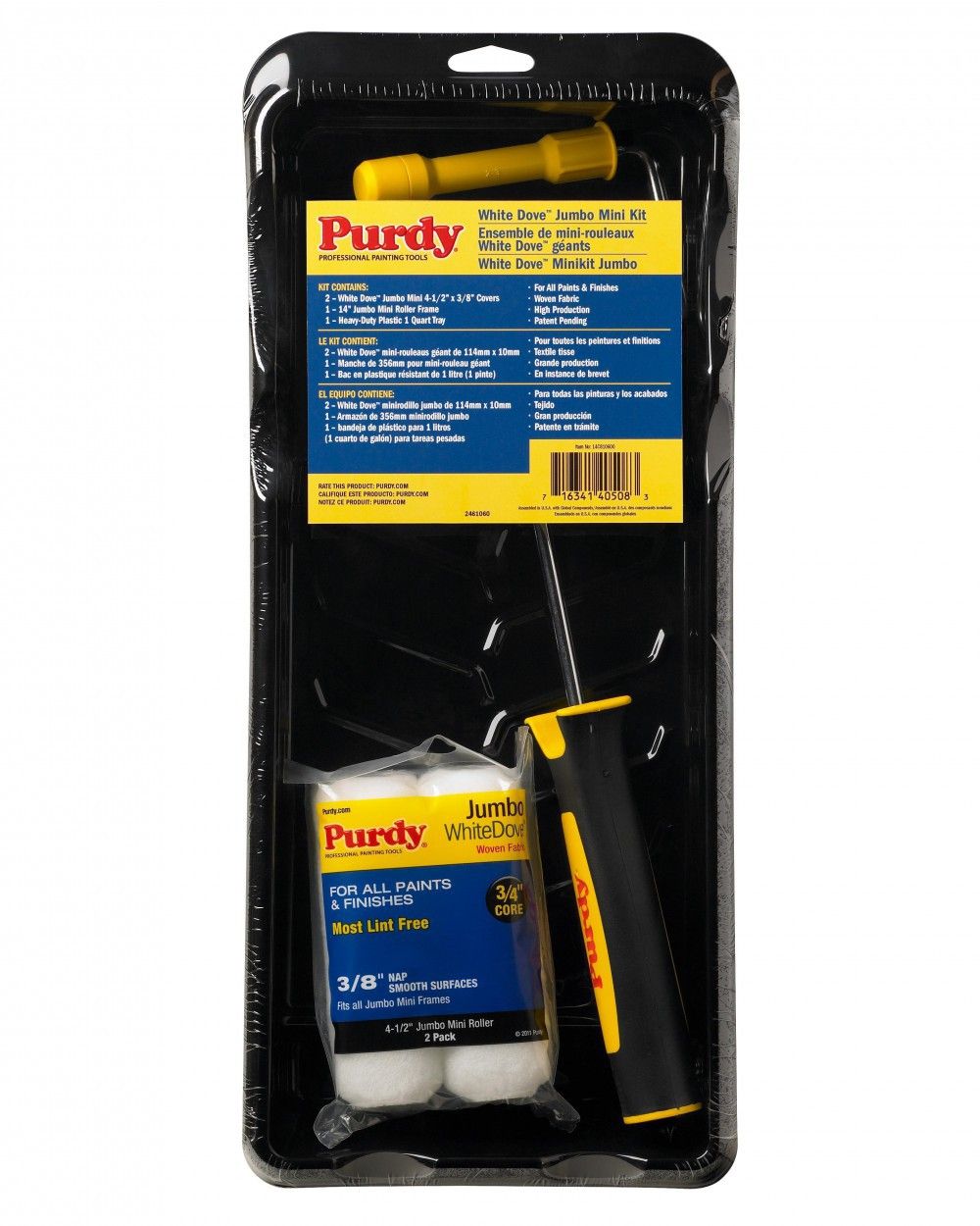 Product image for Purdy Whitedoveâ„¢ Jumbo Mini Roller Kit 115mm (4Â½)