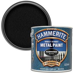 Product image for Hammerite Metal Paint Hammered Black 2.5L