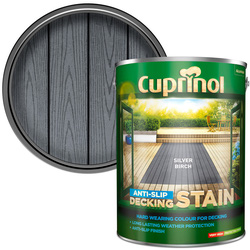 Product image for Cuprinol Anti-Slip Decking Stain 5L Silver Birch