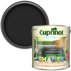 Product image for Cuprinol Garden Shades Exterior Paint 2.5L Black Ash