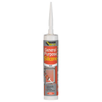 Image of Everbuild General Purpose Silicone Sealant White 290ml