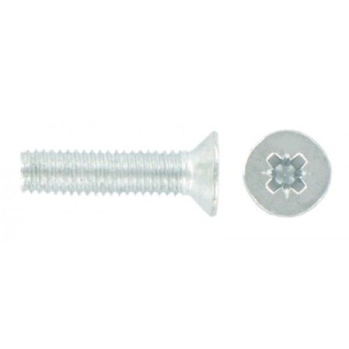 Image of Fastpak Value Pack Bolt Machine Screw Countersink & Nut Zinc M6x20mm 7pk