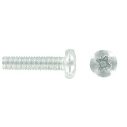 Product image for Fastpak Value Pack Bolt Machine Screw Pan Head & Nut Zinc M4x40mm 8pk