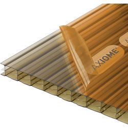 Product image for Axiome 16mm Polycarbonate Bronze Triplewall Sheet 690 x 3000mm