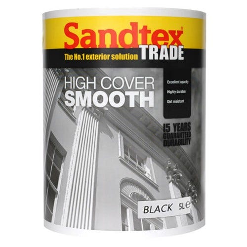 Image of Sandtex Ultra Smooth Masonry Paint 5L Black